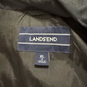 Lands' End Classic Black Outerwear